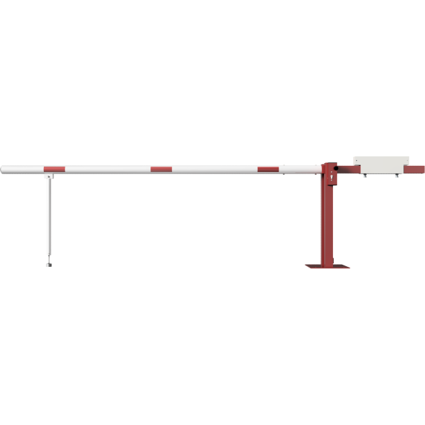 Access barrier with counterweight | and swing post | clear width: 3000 mm | with Euro profile cylinder lock